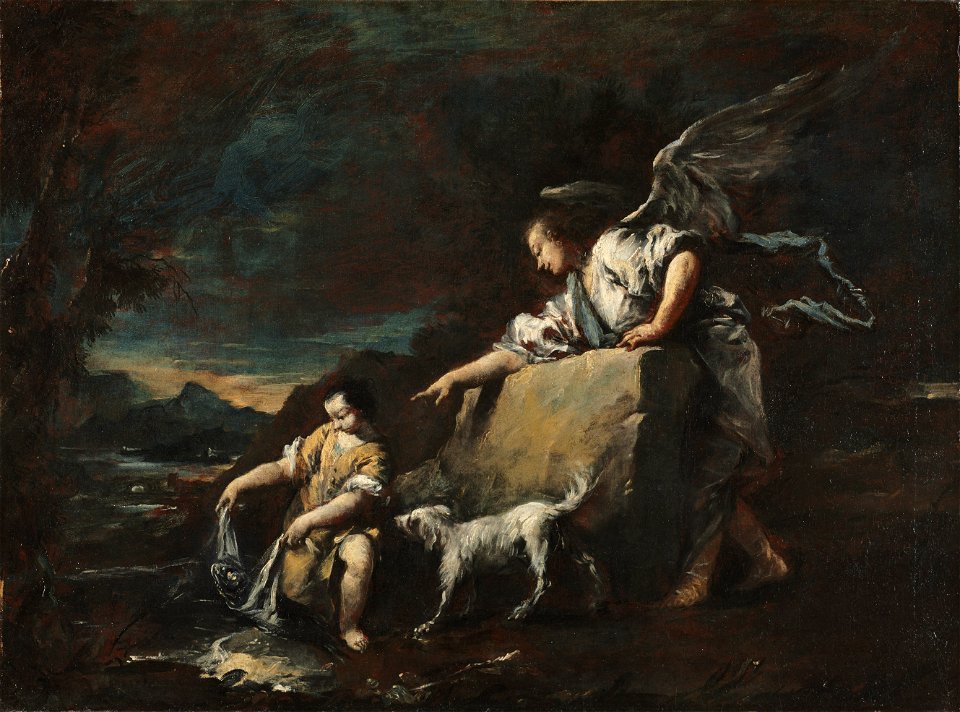 Francesco Guardi - Tobias and the Angel - 1952.235.2 - Cleveland Museum of Art