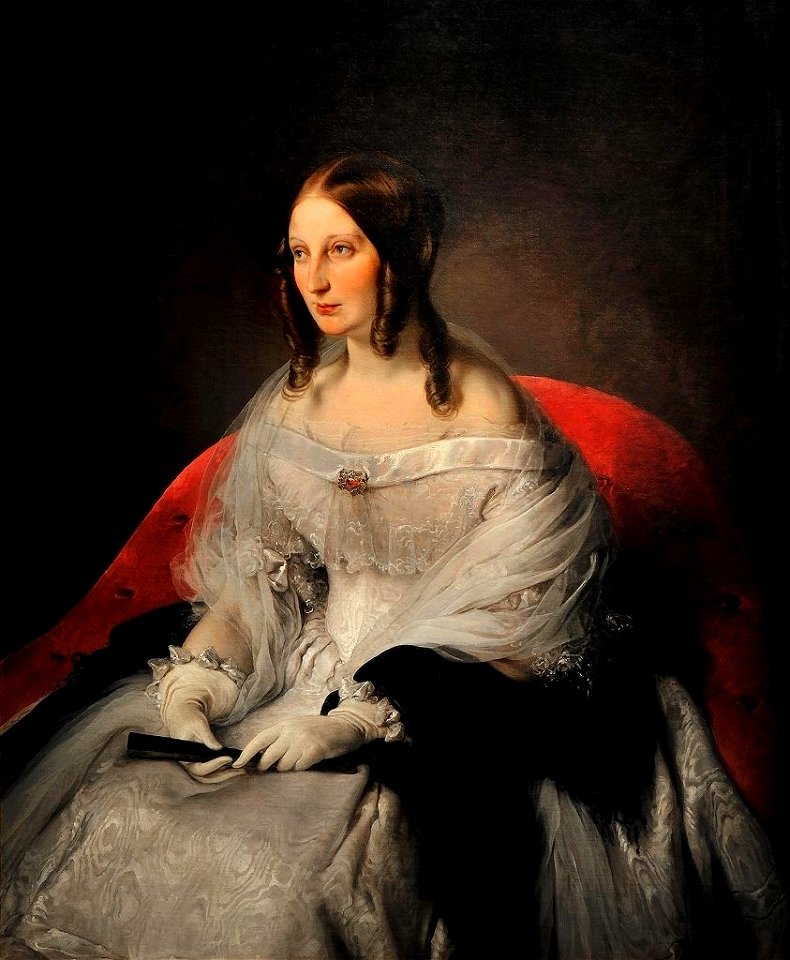 Francesco Hayez - Ritratto di Sarah Louise Strachan Ruffo di Motta e Bagnara, Principessa di Sant’Antimo