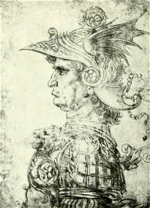 Francesco Malaguzzi Valeri - Leonardo da Vinci e la scultura, Bologna, 1922 (page 138 crop)