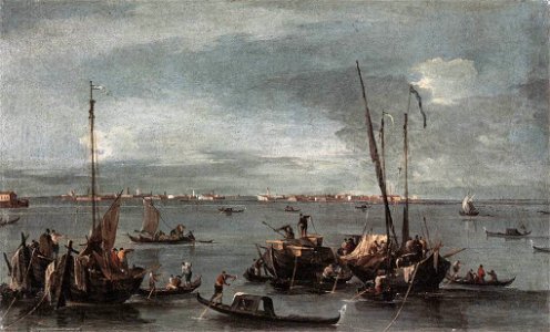 Francesco Guardi - The Lagoon Looking toward Murano from the Fondamenta Nuove - WGA10846