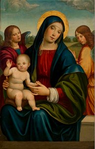 Francesco di Francia - Maria met kind tussen twee engelen - 2547 (OK) - Museum Boijmans Van Beuningen
