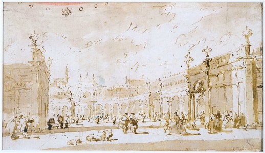 Francesco Guardi - Piazza San Marco - Google Art Project