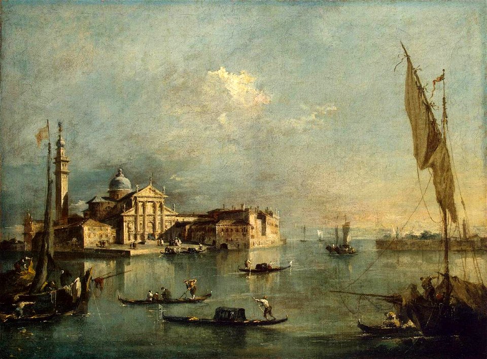 Francesco Guardi - View of the Island of San Giorgio Maggiore - WGA10872