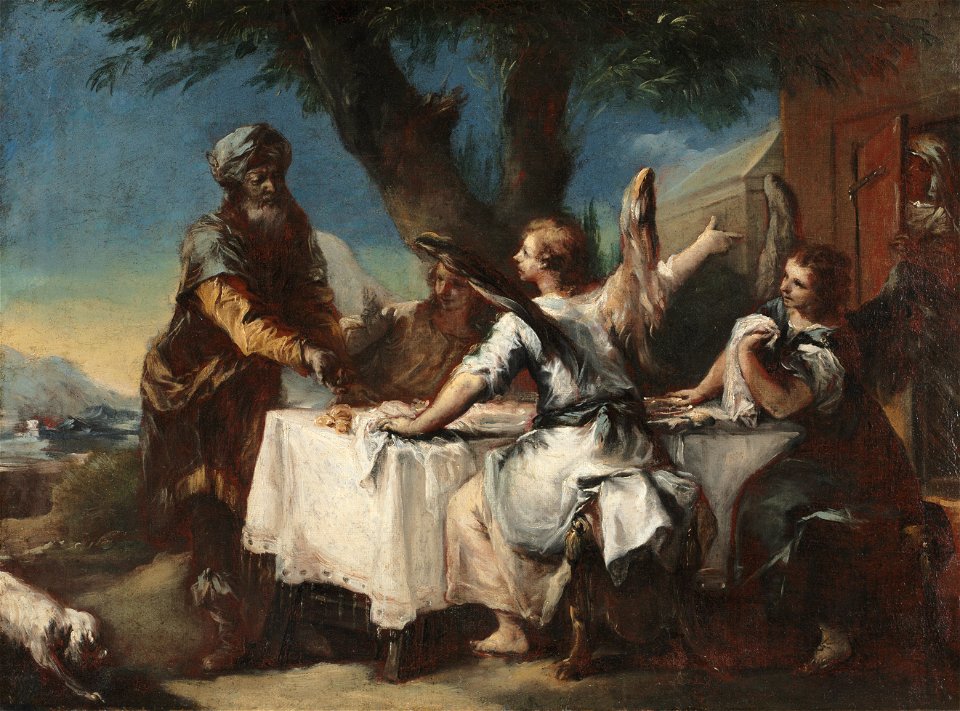 Francesco Guardi - Abraham Welcoming the Three Angels - 1952.235.4 - Cleveland Museum of Art
