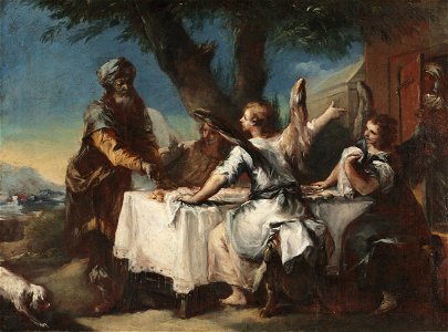 Francesco Guardi - Abraham Welcoming the Three Angels - 1952.235.4 - Cleveland Museum of Art
