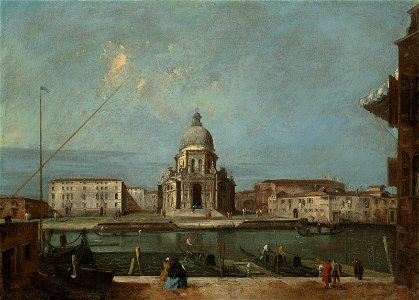 Francesco Guardi - A view of the Grand Canal, Venice, with the church of Santa Maria della Salute