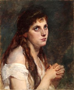 Francesco Hayez Mädchen mit gefalteten Händen