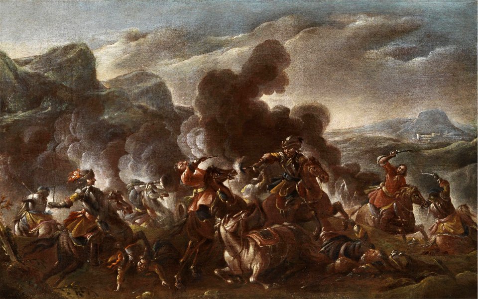 Francesco Simonini Schlachtenszene aus den Türkenkriegen 1
