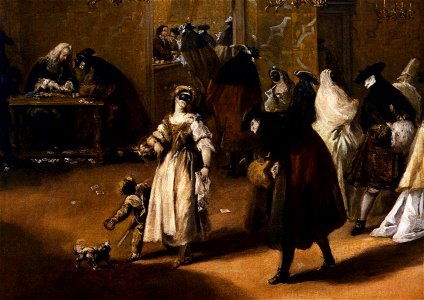 Francesco Guardi - Il Ridotto (detail) - WGA10830