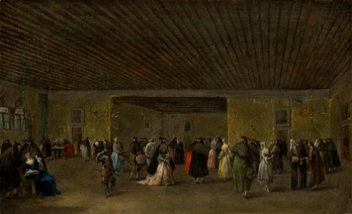 Francesco Guardi - Main Salon in the Ridotto, Venice - 24.508 - Rhode Island School of Design Museum