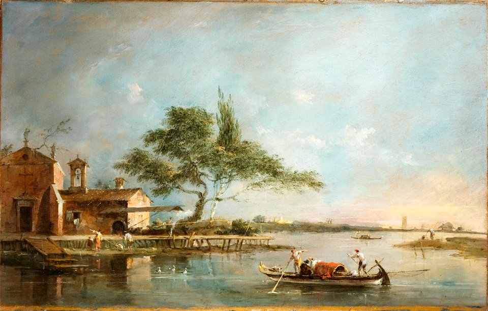 Francesco Guardi - The Isola della Madonnetta on the Lagoon of Venice - 1959.185 - Fogg Museum