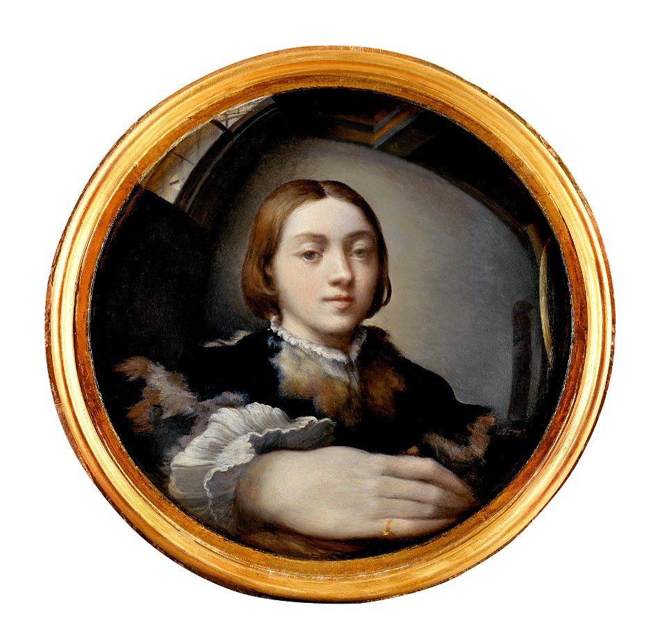 Francesco Mazzola gen. Parmigianino, , Kunsthistorisches Museum Wien, Gemäldegalerie - Selbstbildnis im Konvexspiegel - GG 286 - Kunsthistorisches Museum