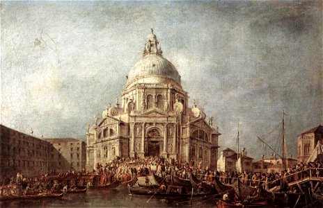 Francesco Guardi - The Doge at the Basilica of La Salute - WGA10849