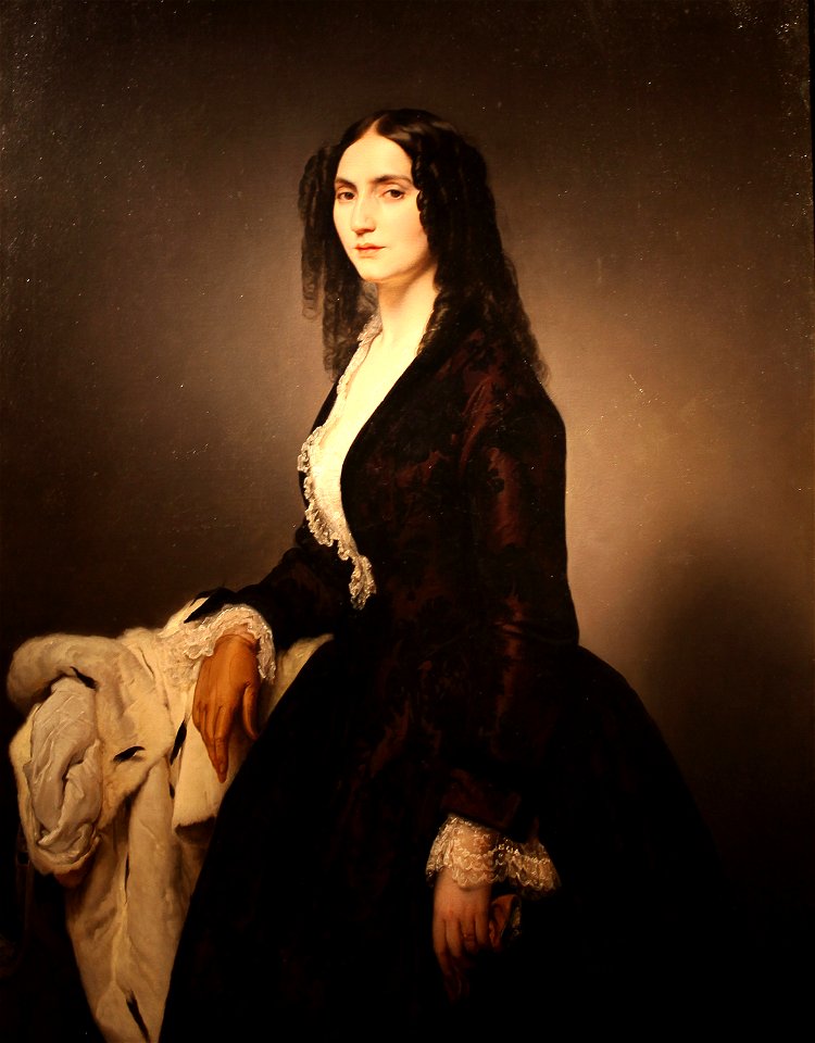 Francesco Hayez (1791-1882) Ritratto di Matilde Juva Branca (1851) Galleria d'Arte Moderna di Milano