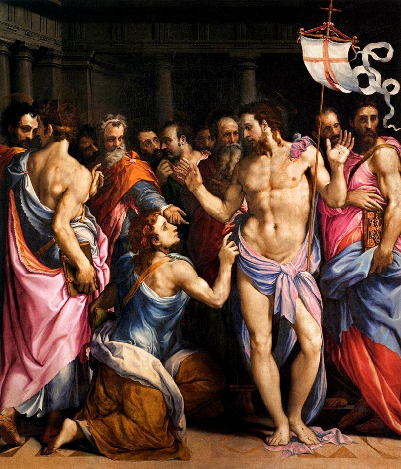 Francesco salviati, incredulità di san tommaso