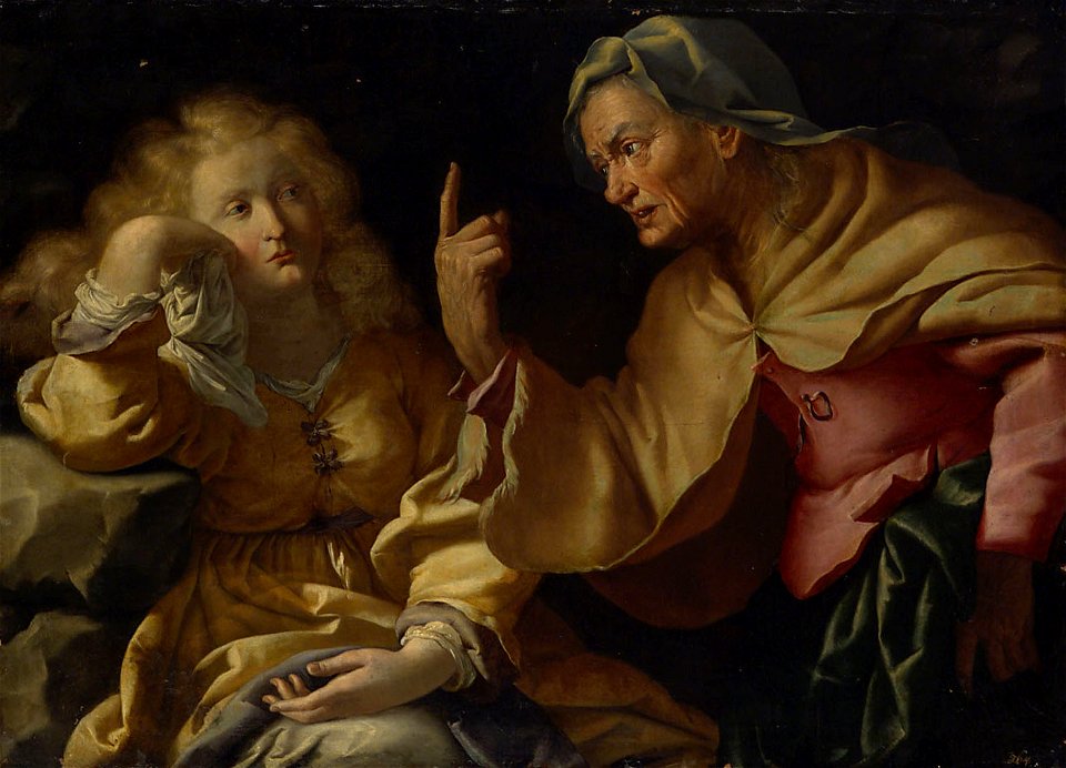Francesco Incarnatini - Martha tadelt ihre eitle Schwester Maria Magdalena - GG 7328 - Kunsthistorisches Museum