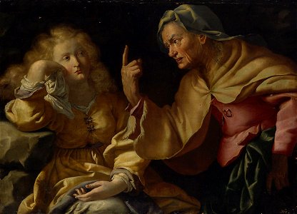 Francesco Incarnatini - Martha tadelt ihre eitle Schwester Maria Magdalena - GG 7328 - Kunsthistorisches Museum