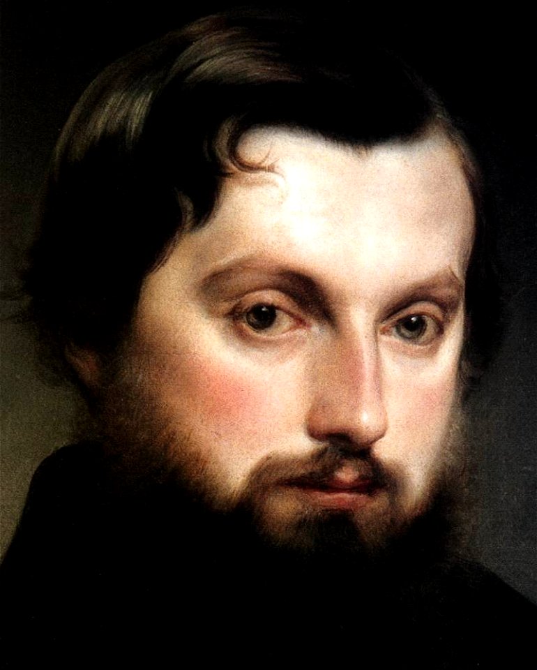 Francesco Hayez - Portrait of Gian Giacomo Poldi Pezzoli (detail) - WGA11220