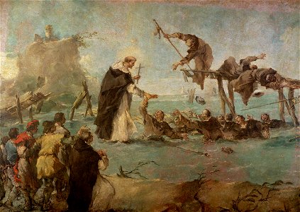 Francesco Guardi, , Kunsthistorisches Museum Wien, Gemäldegalerie - Wunder eines Dominikanerheiligen (Hl. Gonzalo di Amarante^) - GG 6811 - Kunsthistorisches Museum