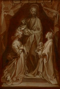 Francesco Vanni - Study for the Virgin and Child with Saints Cecilia and Agne - 2013.37.1 - Yale University Art Gallery