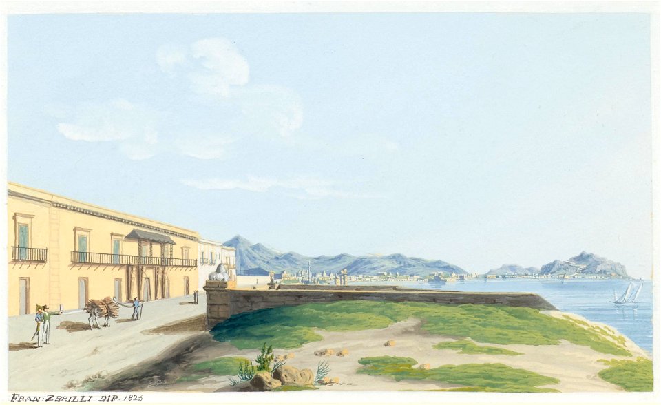 Francesco Zerilli Blick auf Palermo 1823