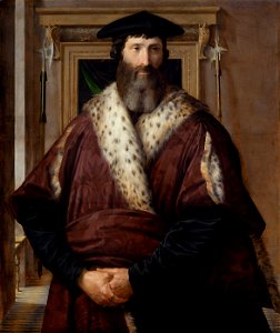 Francesco Mazzola gen. Parmigianino, , Kunsthistorisches Museum Wien, Gemäldegalerie - Bildnis eines Würdenträgers (früher, Condottiere Malatesta Baglione^) - GG 277 - Kunsthistorisches Museum