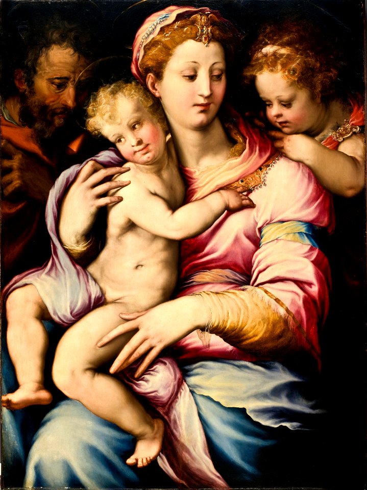 Francesco Salviati - Holy Family with Saint John the Baptist - Google Art Project