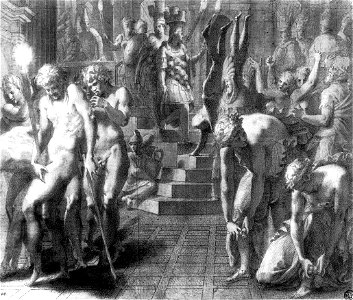 Francesco Primaticcio - The Masquerade of Persepolis - WGA18420