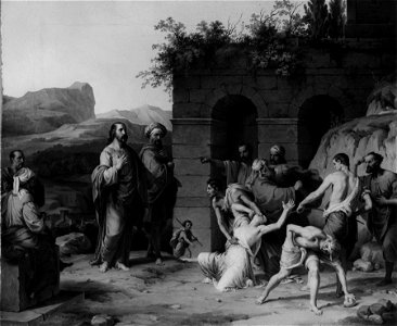 Francesco Hayez - Christ and the Woman Taken in Adultery - Walters 371825
