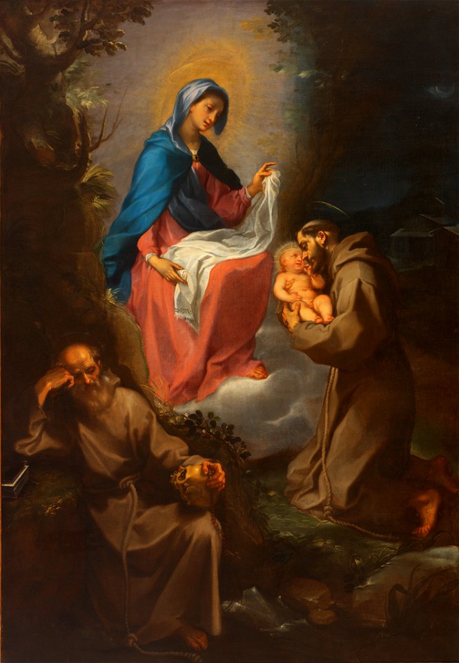 Francesco Vanni - The Virgin and Child Appearing to Saint Francis of Assisi - 57.227 - Rhode Island School of Design Museum