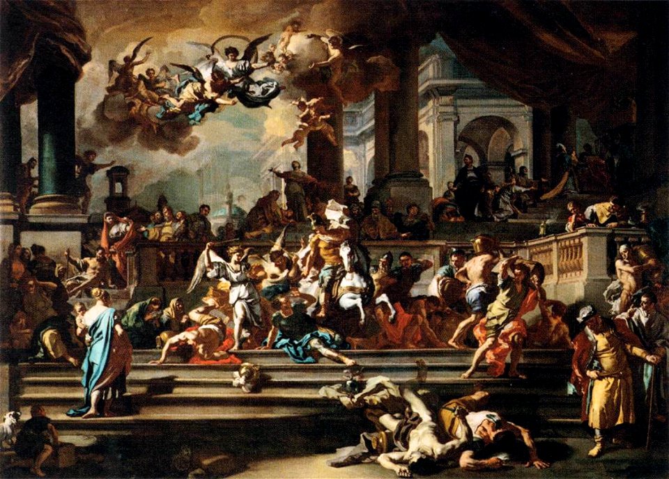 Francesco Solimena - Expulsion of Heliodorus from the Temple - WGA21625