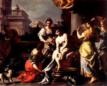 Francesco Solimena - Bathsheba Bathing - WGA21619