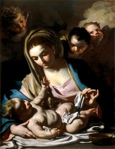 Francesco Solimena - Madonna and Child - Google Art Project