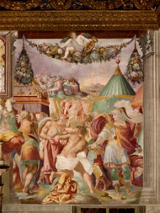 Francesco Salviati - Camillo punishes the treacherous teacher from Falerii - Google Art Project
