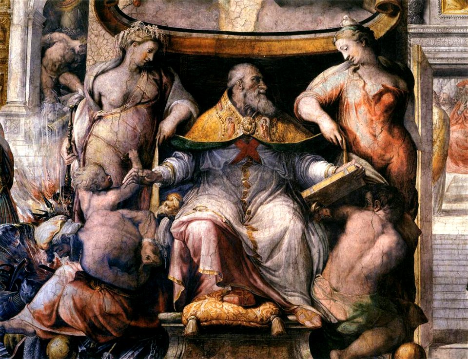 Francesco Salviati - History of Paul III (detail) - WGA20693