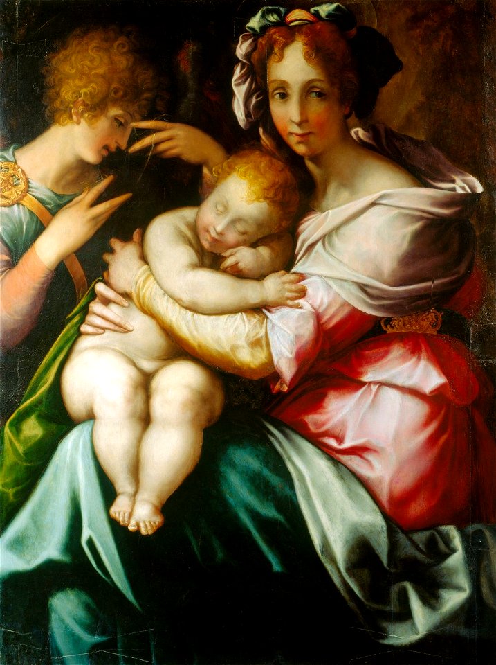 Francesco Salviati (Florence 1510-Rome 1563) - The Virgin and Child with an Angel - RCIN 405778 - Royal Collection