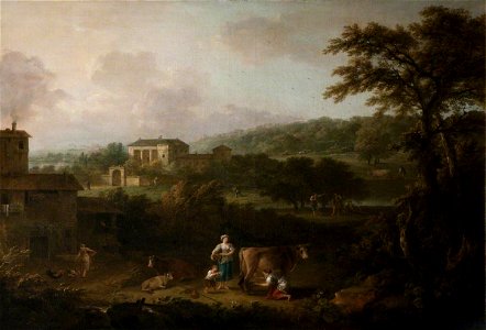 Francesco Zuccarelli (1702-1788) - Landscape with Pastoral Figures and Animals from Milton's 'L'Allegro' (1645) - 108878 - National Trust