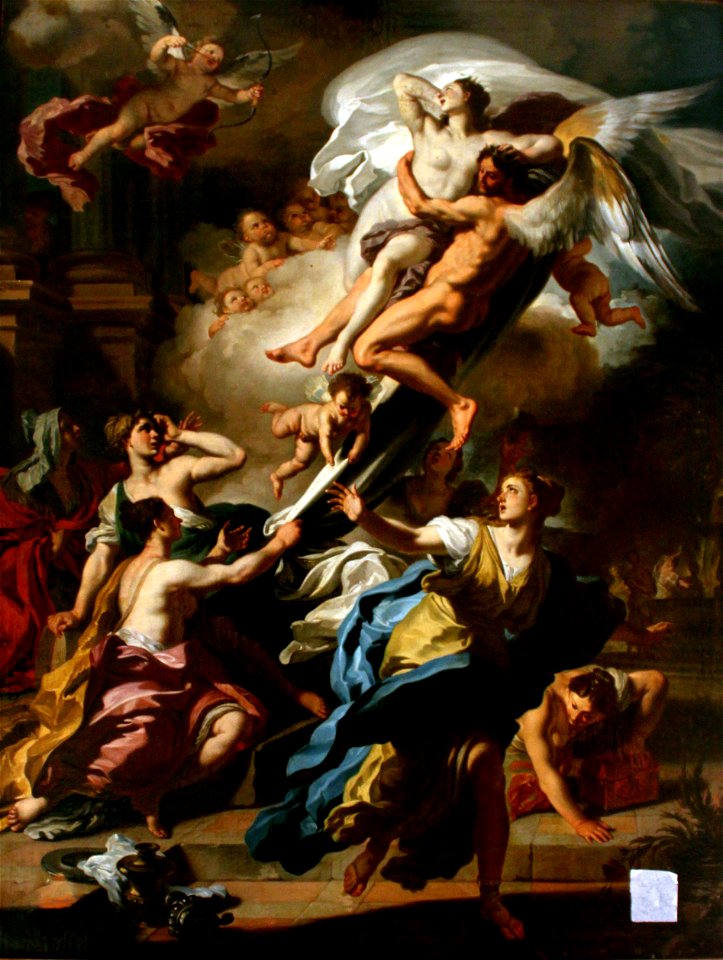Francesco Solimena - Boreas Abducting Oreithyia, Daughter of Erechteus