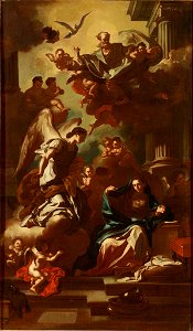 Francesco Solimena - The Annunciation, Modello for Altarpiece of the Church of San Rocco - 69.044 - Rhode Island School of Design Museum
