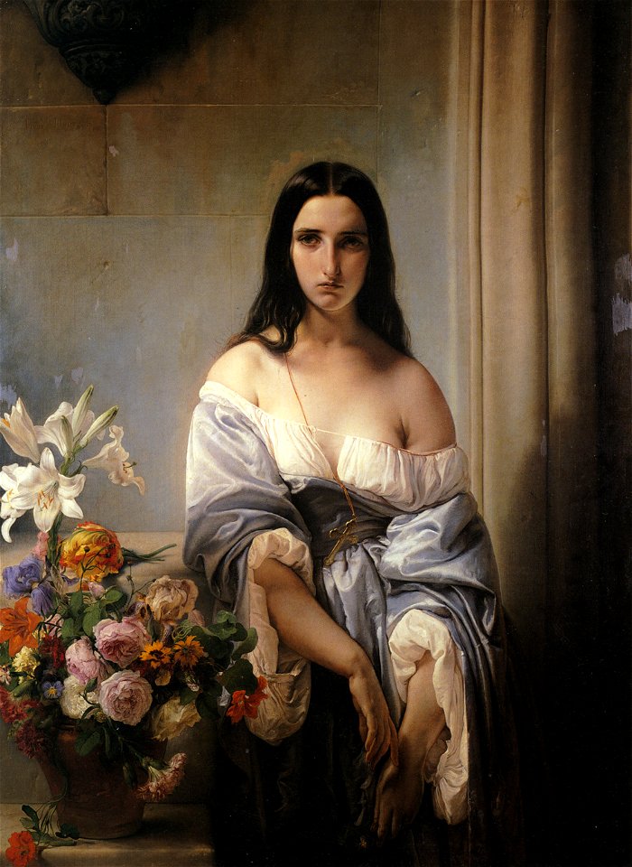 Francesco Hayez Pensiero Malinconico, 1842.