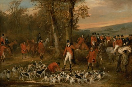 Francis Calcraft Turner - The Berkeley Hunt, 1842- The Death - Google Art Project