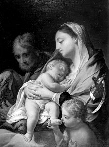 Francesco Trevisani - Holy Family with the Infant St. John - 1978.107 - Art Institute of Chicago. Free illustration for personal and commercial use.