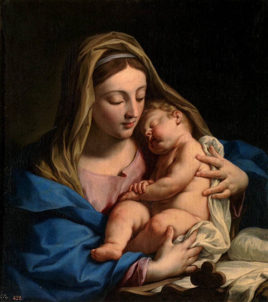 Francesco Trevisani-Virgen y Niño-prado