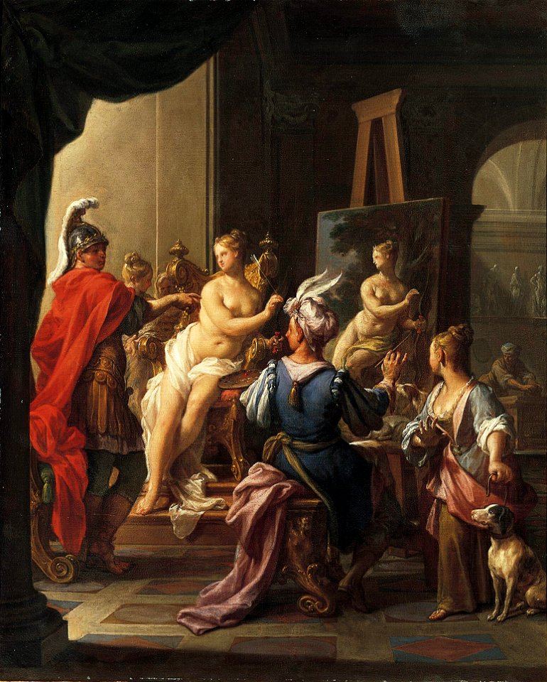 Francesco Trevisani - Apelles Painting Campaspe, 1720
