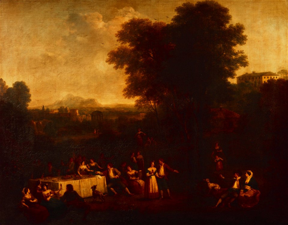 Francesco Zuccarelli (Pitigliano 1702-Florence 1788) - A Country Wedding- Feast - RCIN 407506 - Royal Collection