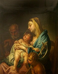 Francesco Trevisani (1656-1746) (studio of) - The Holy Family with the Infant John the Baptist - 732140 - National Trust