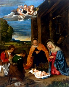 Francesco Vecellio - The Nativity with Shepherds - 61.65 - Museum of Fine Arts