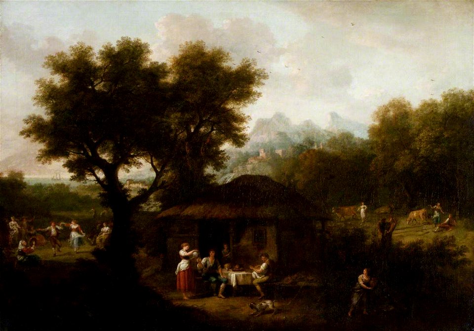 Francesco Zuccarelli (1702-1788) - Landscape with Pastoral Figures and Animals from Milton's 'L'Allegro' (1645) - 108877 - National Trust