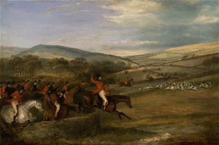 Francis Calcraft Turner - The Berkeley Hunt, 1842- Full Cry - Google Art Project