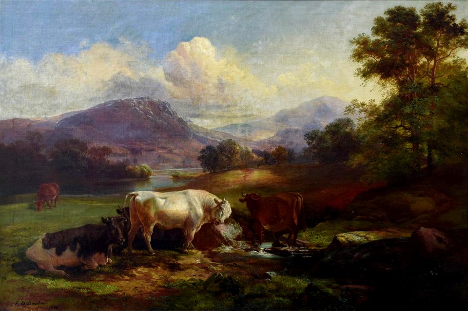 Francis Daniel Devlan - Cattle (White Bull) - 1970.63.1 - Reading Public Museum